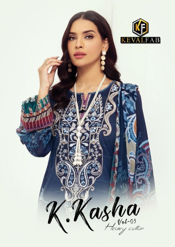 Keval K Kasha Vol-3 cotton designer dress material